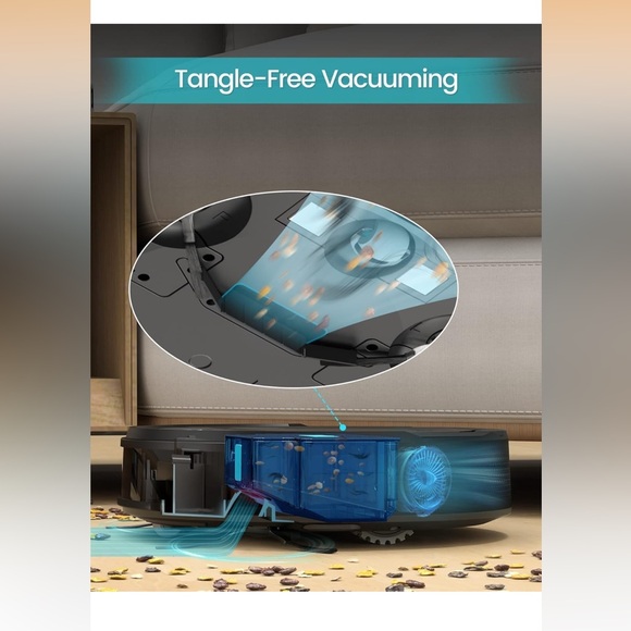 Robot Vacuum Lefant Black M210 Low Noise Tangle Free Pet Hair Wifi App Quiet OW - Picture 2 of 12